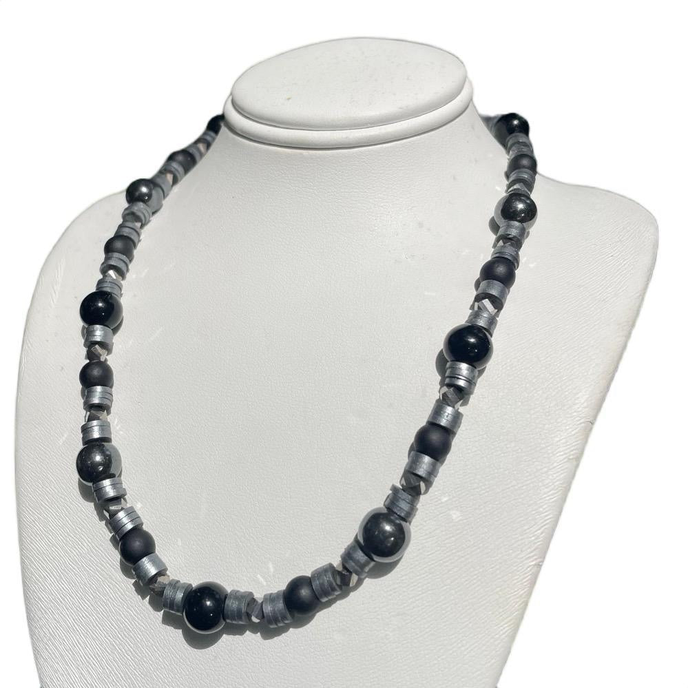 Black/Silver/Platinum Necklace