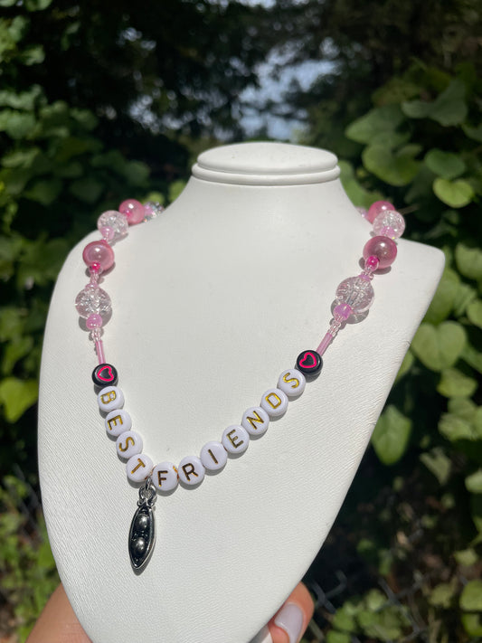 2 Peas In A Pod BestFriend Set Purple/Pink Necklaces