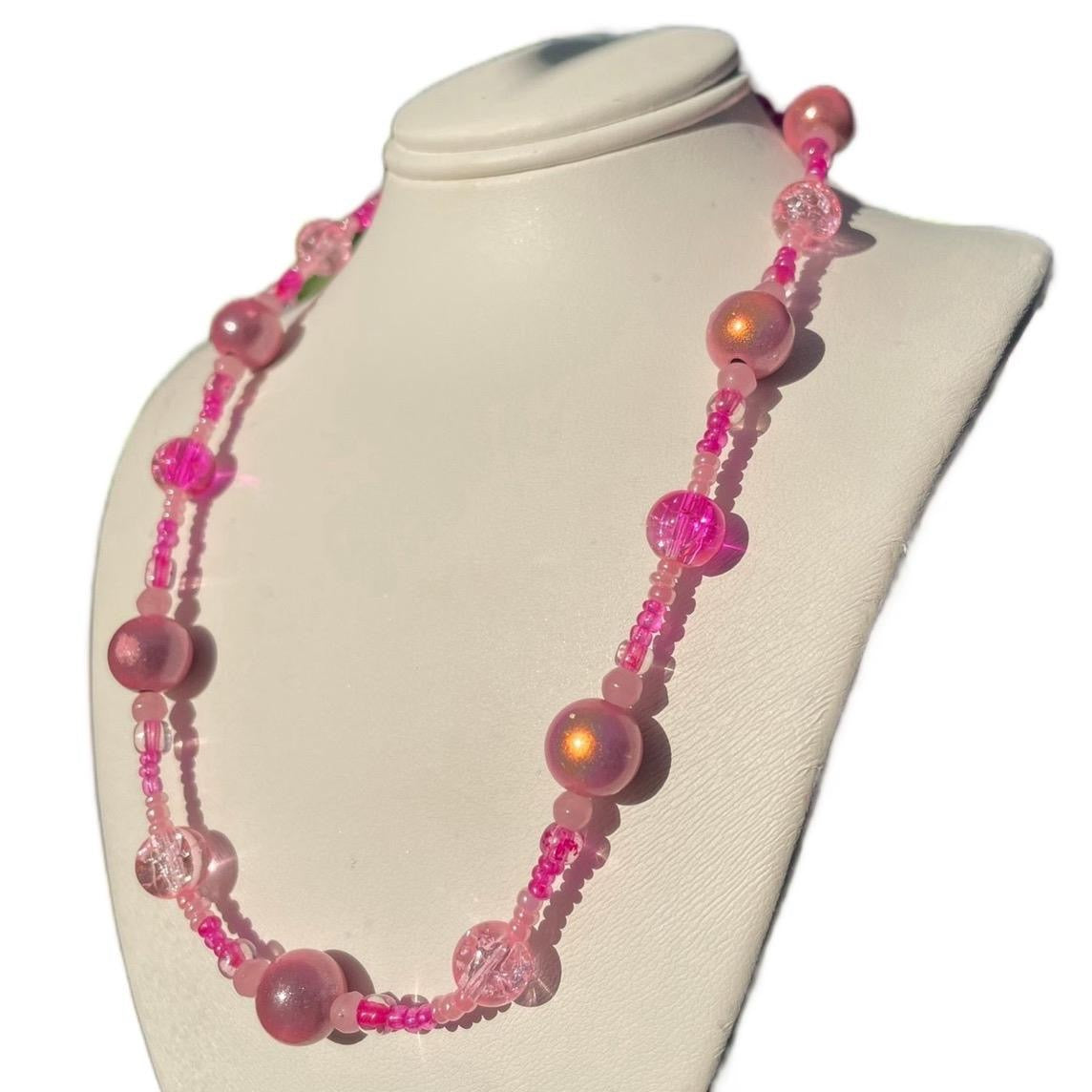 Reflective Cupcake Necklace